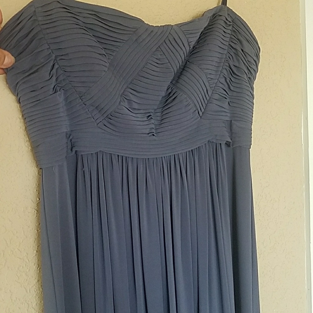 BCBG MaxAzria Long Gray Gown XS - Picture 2 of 8